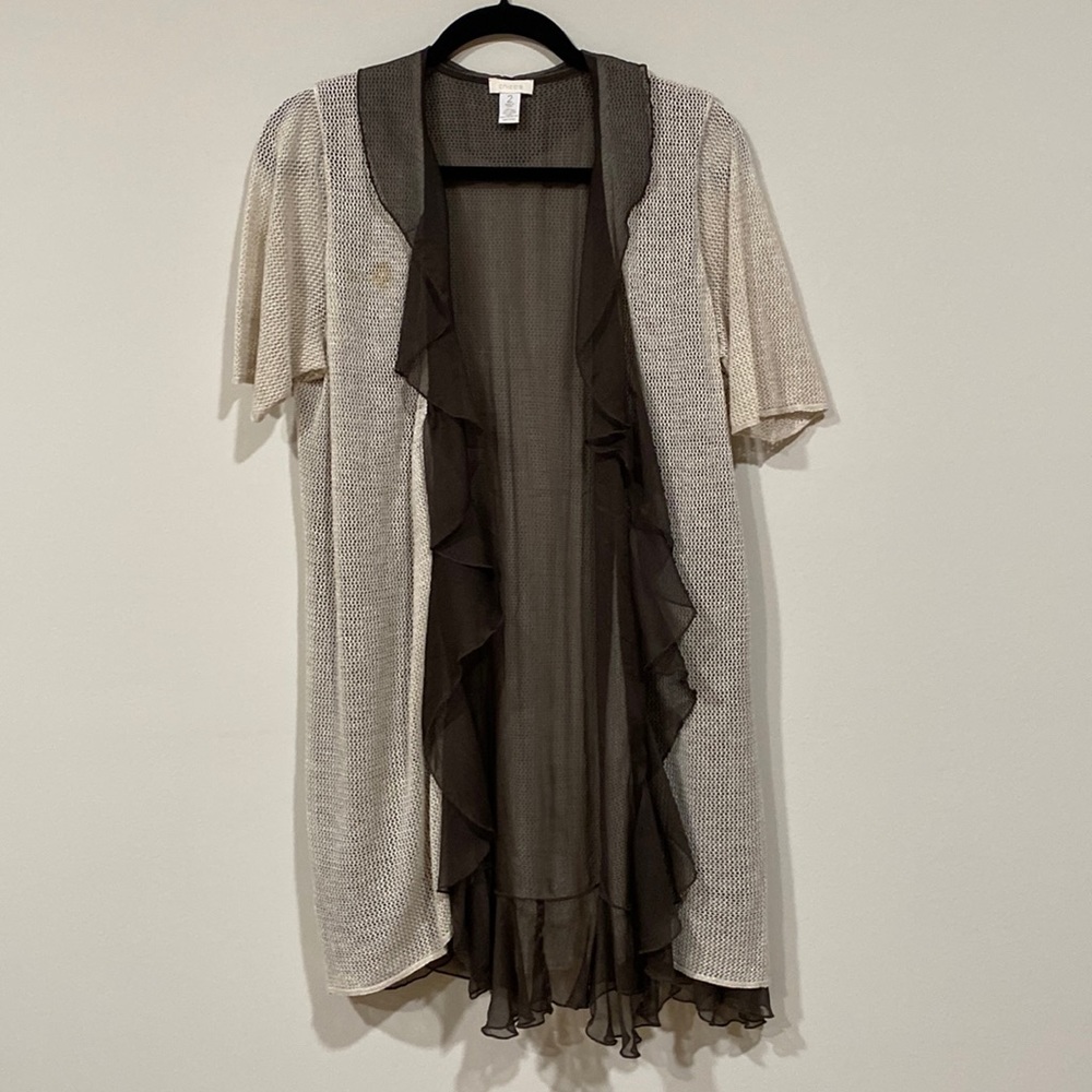 Chicos long short sleeve cardigan